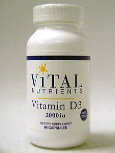 Vital Nutrients Vitamin D3 50 mcg 2000 iu 90 caps
