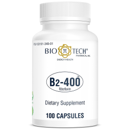 Bio-Tech Riboflavin Vitamin B2 400 mg. 100 caps