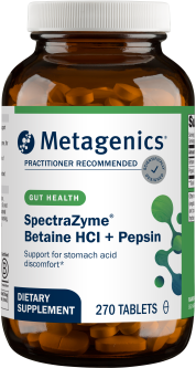 Metagenics SpectraZyme Betaine HCI + Pepsin 270 tab
