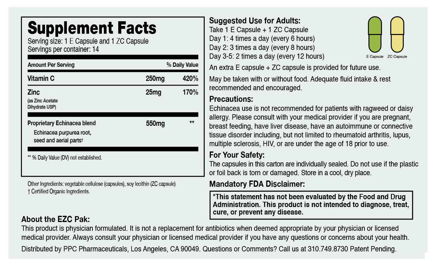 EZC Pac Ingredients